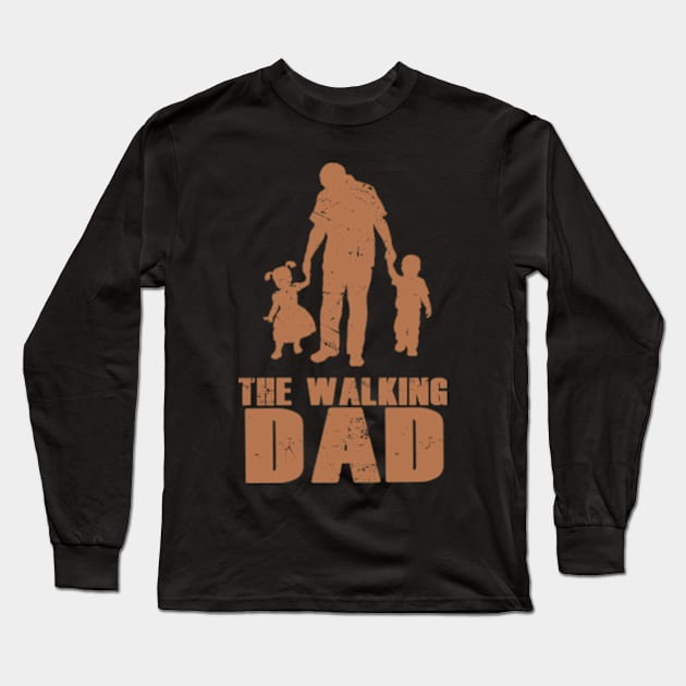 Walking Dad Long Sleeve T-Shirt by DaughertyDesigns